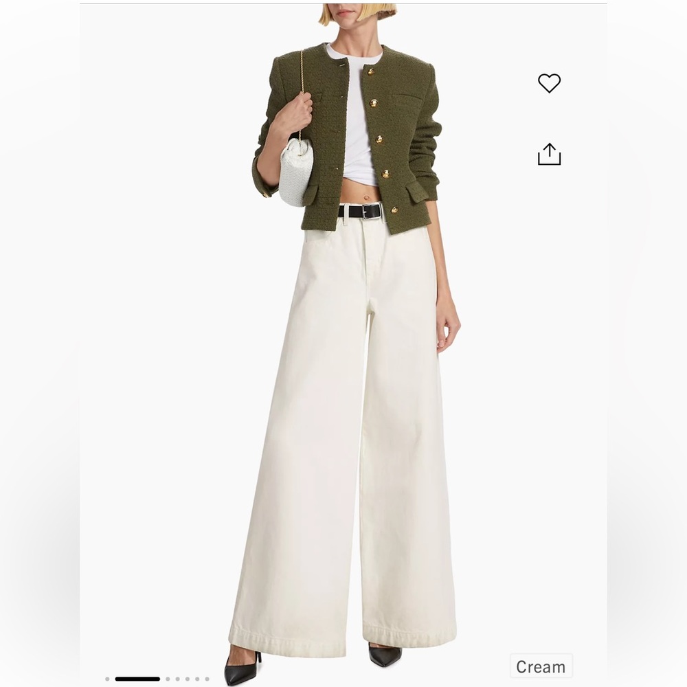 Nili Lotan Rolland Wide Leg Jean 27 NWT